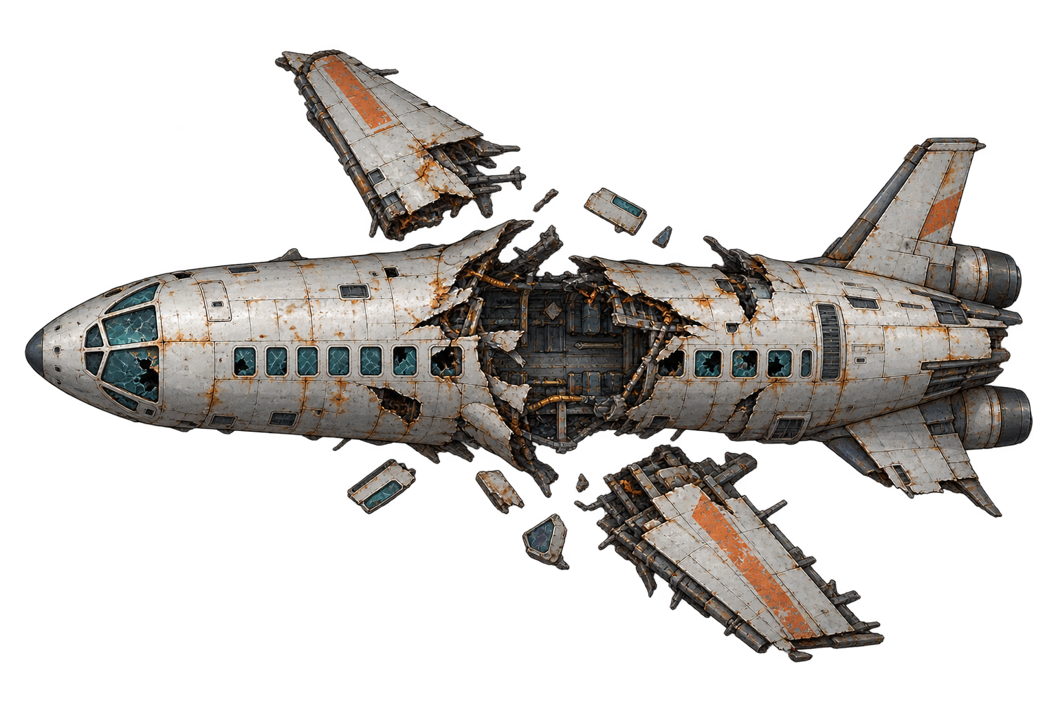 Wreck of the passenger transport